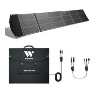 400W Portable Solar Panel, 40V Foldable Solar Panel Charger with Kickstands, MC4 Output for Power Station/Solar Generator, High Efficiency IP65 Waterproof for Camping Hiking RV Blackout