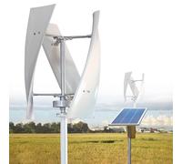 400W Vertical Helix Wind Turbine Generator Kit - Portable 12V/24V Maglev Axis with MPPT Controller for Boats, Cabins, and Mobile Homes - Efficient Renewable Energy Solution