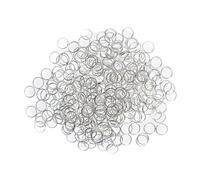 400x Jumprings Jump Ring Split Connecting Rings Conectors Open DIY Silver Plated 8mm