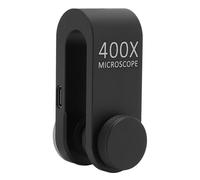 400X Phone Microscope Lens with LED Light and Clamp, HD Phone Camera Lens for i Phone,Android, 0.6mm Ultra Close Focus, Aluminum Alloy Lens for Biology,Electronics,Jewelry Making
