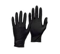 400x Premium Black Nitrile Gloves Powder-Free Disposable Latex-Free Textured Small 200 Pairs Pegdev Black S