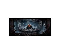400x180cm Halloween Backdrop Scary Castle Dead Tree Branch Horror Moon Background Horror Moon Night Pumpkin Lantern Party Banner Decor Photography Supplies Prop (Grey3)