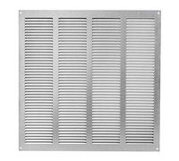 EUROPLAST 400x400mm / 16x16" inch Galvanised Metal Air Vent Grille Cover with Insect Mesh - Ventilation Cover