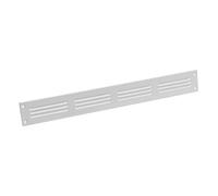 400x50mm / 16x2" inch White Metal Air Vent Grille Cover with Insect Mesh - Ventilation Cover