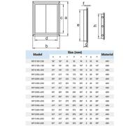 (400x600mm) Durable Inspection Panel Access Door White Wall Hatch Plastic Various Sizes