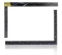 400x600mm Steel Roofing Square Framing Carpenter Measure - Metric & Imperial Heavy Duty Builder’s L Square (1 Piece)
