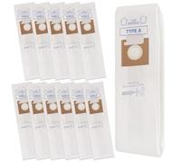 4010001A Vacuum Bags Replacement for Hoover Convertible, Decade 80, Concept One, Concept Two Upright Vacuum Cleaners - Type A Dust Bag Replace Part 4010001A, 4010100A, 4010324A - 12Pack