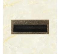 403 Antique Drawer Medicine Cabinet Chinese Zinc Alloy Square Combination Inner Handle(Antique Brass)