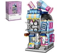 403 Pcs Mini City Building Set, Modular House & Barber Shop, Creative DIY City Shop Model Set (1645)