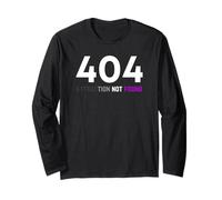 404 Attraction Not Found, Asexual Pride, Funny LGBTQ Aro Ace Long Sleeve T-Shirt