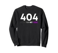 404 Attraction Not Found, Asexual Pride, Funny LGBTQ Aro Ace Sweatshirt