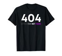 404 Attraction Not Found, Asexual Pride, Funny LGBTQ Aro Ace T-Shirt