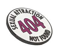 404 Attraction Not Found in Ace LGBT+ Flag Colors Asexual Pride Enamel Pin | Subtle Pride Jewelry, S, enamel, not known