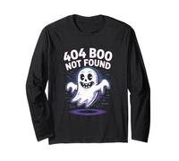 404 Boo Not Found Ghostly Humor Long Sleeve T-Shirt