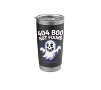 404 Boo Not Found Ghostly Humor Stainless Steel Insulated Tumbler