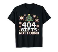 404 Christmas Not Found Gamer Pixel Tree Ugly Holiday T-Shirt