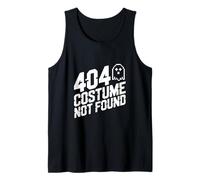 404 Costume Not Found Halloween Funny Ghost Tank Top