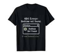 404 Error: Bedtime not found Pixel Art Graphic T-Shirt