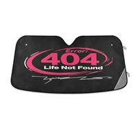 404 Error Life Not Found Rock Style car Shade Front Windshield Folding Sunscreen Vehicles viseras para el sol para carros