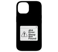 404 Error Sleep Not Found Funny Tired Coder Design Case for iPhone 14