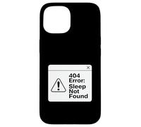 404 Error Sleep Not Found Funny Tired Coder Design Case for iPhone 15