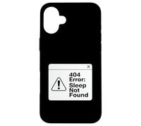 404 Error Sleep Not Found Funny Tired Coder Design Case for iPhone 16 Plus