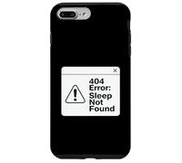 404 Error Sleep Not Found Funny Tired Coder Design Case for iPhone 7 Plus/8 Plus