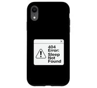 404 Error Sleep Not Found Funny Tired Coder Design Case for iPhone XR