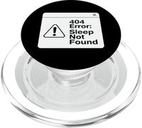 404 Error Sleep Not Found Funny Tired Coder Design PopSockets PopGrip for MagSafe