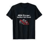 404 Error Speaker Not Found Data Science Glitch Pixel T-Shirt