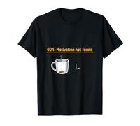 404 Motivation Not Found IT Reboot Coffee Cursor Humor T-Shirt