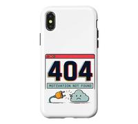 404 Motivation Not Found Retro Internet Humor Case for iPhone X/XS