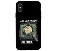 404 Not Found I'll Find It Coder Programmer Tech Humor Case for iPhone X/XS