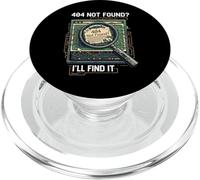 404 Not Found I'll Find It Coder Programmer Tech Humor PopSockets PopGrip for MagSafe