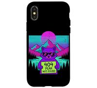 404 Peak Not Found Funny Hiking Trails Mountain Hike Vintage Case for iPhone X/XS