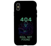 404 Soul Not Found Cyberpunk Skeleton Hacker Computer Case for iPhone X/XS