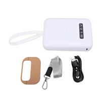 405nm LED UV Hair Extension Light, Rechargeable Handheld UV Glue Curing Lamp with 5000mAh Battery, 6 - LED Uniform Curing for Home and Salon Use (White)