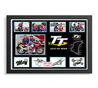 (408) John McGuinness & Guy Martin Isle Of Man TT Superbike Legends Signed Framed Autograph Signature A4 (21 X 297 CM) Art Work Wall Art Display Great Gift Idea (REPRINT) #####