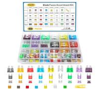408 PCS Car Fuses Assortment Kit Standard Mini LP Mini Micro2 Blade Fuse ATO ATC APS ATS APR 2A 5A 7.5A 10A 15A 20A 25A 30A 35A 40A Replacement Fuses for Cars Trucks RVs Boat, with 2 PCS Fuse Puller