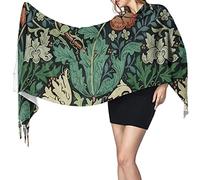 408 Scarf For Women William Morris Compton Flower Art Nouveau Pattern Shawl Wraps Lightweight Shawls Scarves Soft Wraps For Wedding Birthday Gifts 72X197Cm