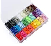 408 Sets Plastic Snap Buttons, No-Sew T5 Snaps With Organizer Storage Case for Bibs Diapers Crafts by ilauke