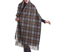 408 Tassel Shawl Stole Outlander Inspired Tartan Plaid Winter Shawl Wrap Large Tassel Scarf Warm Blanket Scarf For Women Gifts Birthday 72X197Cm