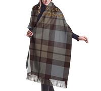408 Tassel Shawls Wraps Tartan Outlander Shawl Stole Large Stole Winter Tassel Shawl Stole For Gifts Women Christmas 72X197Cm