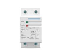 40A 60A 230V Din rail automatic recovery reconnect over voltage and under voltage protective device protection relay EKFBQBGW(60A)