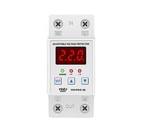 40A 63A 230V Din Rail Adjustable Over Voltage Current and Under Voltage Protector YHVPD3-40 YHVPD3-63 Limit Protection Voltmeter Automatic switch (Size : 63A)