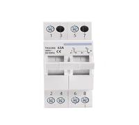 40A 63A MTS Dual Power Manual Transfer Isolating Switch Interlock Circuit Breaker 1P 2P 3P 4P 230V 400V Changeover Switch(2,40A)