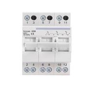 40A 63A MTS Dual Power Manual Transfer Isolating Switch Interlock Circuit Breaker 1P 2P 3P 4P 230V 400V Changeover Switch(3,40A)
