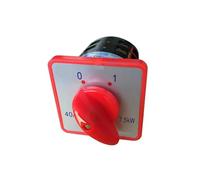 40A 7.5kw 380V Two Layers Off-ON Universal Rotary Cam Changeover Switch Silver Contact Red HZ5-40/7.5 L03
