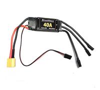 40A Brushless ESC Compatible With Drone And Airplane Speed Controller Compatible With RC Toys Quadcopter And Helicopter Parts Components Accessories(LONG WITH XT60)