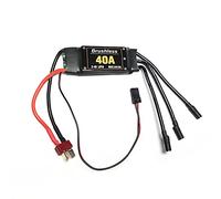 40A Brushless ESC Compatible With Drone And Airplane Speed Controller Compatible With RC Toys Quadcopter And Helicopter Parts Components Accessories(LONG WITH T PLUG)